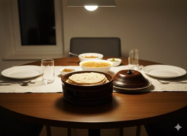 Handcrafted Wooden Chapati Box